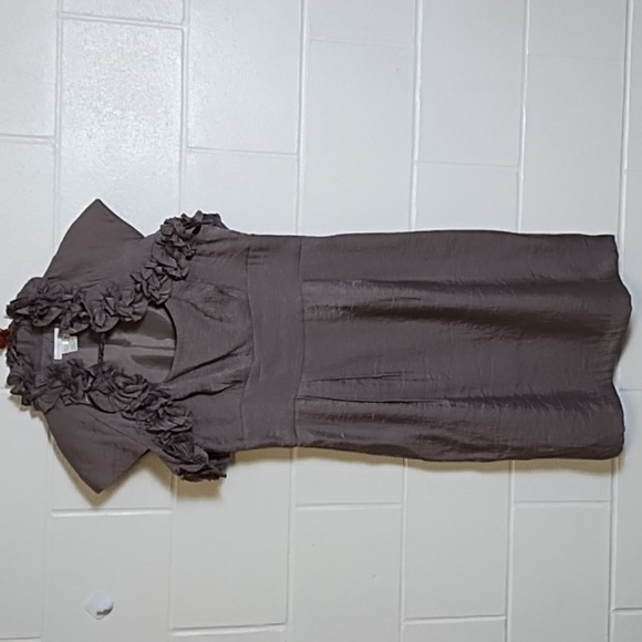 London Times Special Occasion 2 Pc Bolero Midi Lined Jacket Dress Size 8 Y2K - Picture 15 of 15